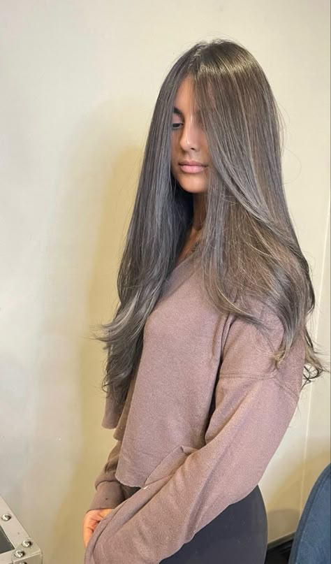 Long Ash Brown Hair, Dimensional Ash Brown, Ash Brown Hair Extensions, Cool Ash Brown Hair, Medium Ash Brown Hair Color, Dark Ash Blonde Hair Color, Pixie Haircut Fine, Ash Brown Hair With Highlights, Ash Brown Hair Dye