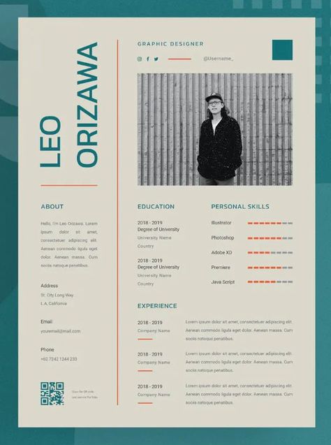 CV Resume Template AI, EPS, PSD Resume Color Scheme, Interesting Cv Design, Concept Artist Resume, Artistic Cv Design, Art Resume Design, Cv 2023 Design, Design Cv Creative Cv Template, Corporate Resume Design, Creative Designer Resume