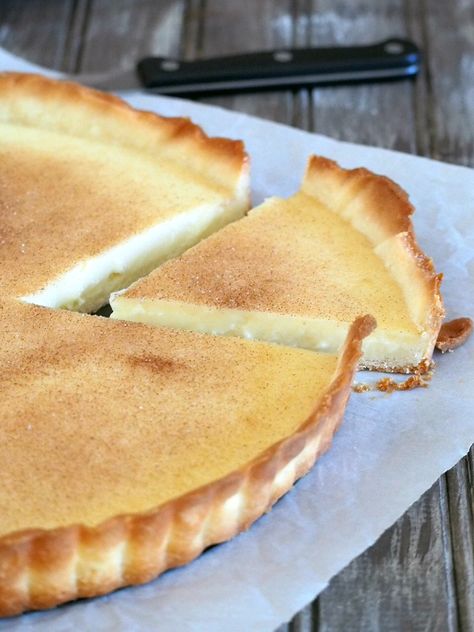 Milk Tart Recipe Milk Tart Recipe, Home Made Puff Pastry, Tart Crust Recipe, Milk Custard, Tart Pie, Milk Tart, Fancy Dinner Recipes, Pastry Recipe, Custard Recipes