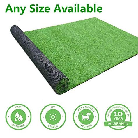 GL Artificial Grass Mats Lawn Carpet Customized Sizes, Synthetic Rug Indoor Outdoor Landscape, Fake Faux Turf for Decor 10FTX52FT(520Square FT) Artificial Grass Mat, Artificial Grass Rug, Pet Turf, Artificial Grass Carpet, Outdoor Gardens Landscaping, Grass Rug, Grass Carpet, Faux Grass, Artificial Lawn