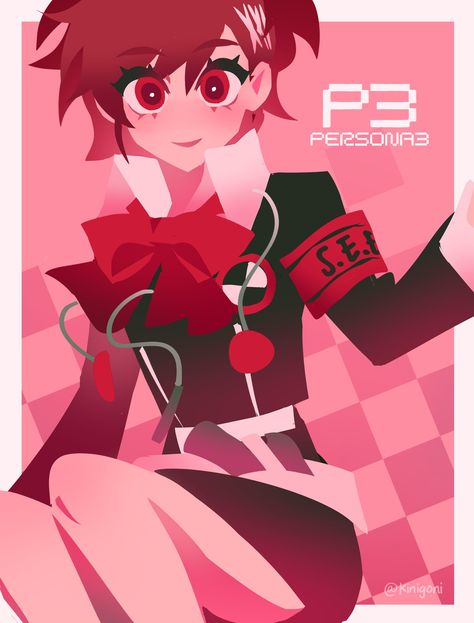 Persona 3 Female Protagonist / Kotone Shiomi from Persona Minako Arisato Fanart, Philemon Persona, Apartment Murals, Kotone Shiomi Icon, Persona 3 Female Protagonist, Minako Arisato, Kotone Shiomi, Persona Fanart, Persona 3 Portable