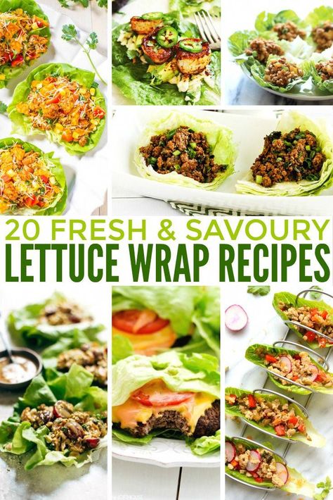 Different Types Of Diets, Lettuce Wraps Healthy, Wraps Recipes Healthy, Lettuce Recipes, Clean Eating Vegetarian, Healthy Low Calorie Meals, Lettuce Wrap Recipes, Lettuce Wrap, Types Of Diets