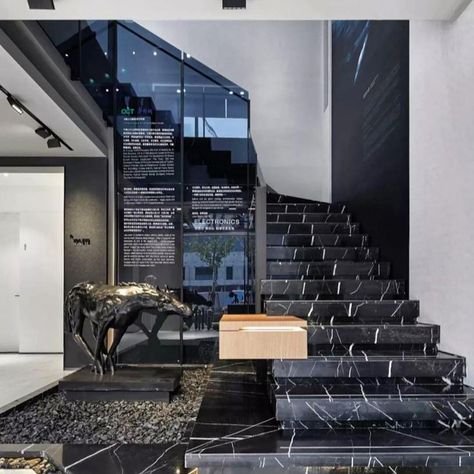 The Spanish Nero Marquina marble has always been our most popular choice in marble accessories. Here’s how it looks in your interiors. Do you know someone that would love this design? . . . #interiordesign #neromarquina #marblestairs #minimalist #minimalistdecor #mancave #luxurydesigns #bachelorpad #newyorkliving #MikolLife #photooftheday #interior4inspo Black Marble Stairs, Marble Staircase, Marquina Marble, Marble Accessories, Nero Marquina Marble, Marble Stairs, Nero Marquina, Bachelor Pad, Home Work