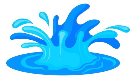 Cartoon splash effect blue water motion ... | Premium Vector #Freepik #vector #water-illustration #water-cartoon #water-frame #water-flow Water Cartoon Drawing, Water Splash Animation, German Flashcards, Animated Water, Water Animation, Water Cartoon, Save Water Poster Drawing, Blue Marlin Fish, Water Clipart