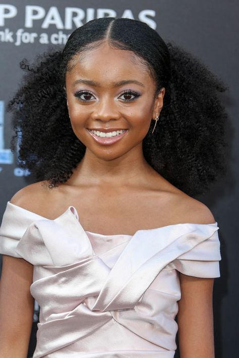 Afro Graduation, Skai Jackson Hairstyles, City Of A Thousand Planets, Afro Ponytail, Natural Hair Wedding, Chinese Theater, Growing Healthy Hair, Skai Jackson, Bridal Hair Inspiration