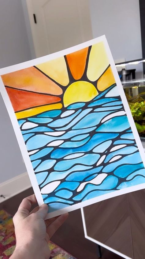 Andrea Nelson on Reels | ヘクとパスカル · fish in the pool・花屋敷 Andrea Nelson Art, Basic Watercolor, Learn Watercolor, Summer Painting, Someone Like Me, Watercolor Palette, Diy Watercolor, Do What You Want, Middle School Art