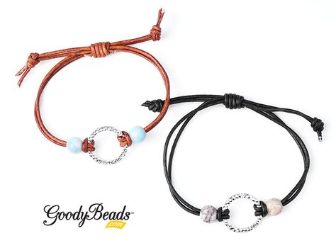 Tag: Dakota Stones - Sliding Knot Leather Bracelet, Adjustable Cord Bracelet Diy, Leather Bracelet Ideas Diy, Diy Ring Bracelet, Adjustable Leather Bracelet Diy, Adjustable Leather Bracelet, Slip Knot Bracelet Diy, Adjustable Bracelet Diy Sliding Knot, Beading Knots