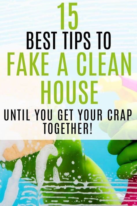 How to fake a clean house - Do you need to make your house look presentable but just have no time? These steps are the fastest way to fake a clean house! #speedclean #cleaningtips Fastest Way To Clean Your House, Deep Cleaning Lists, Easy House Cleaning, Small House Living, Deep Cleaning House, Cleaning Crew, Homemaking Tips, Clean Motivation, Paper Clutter