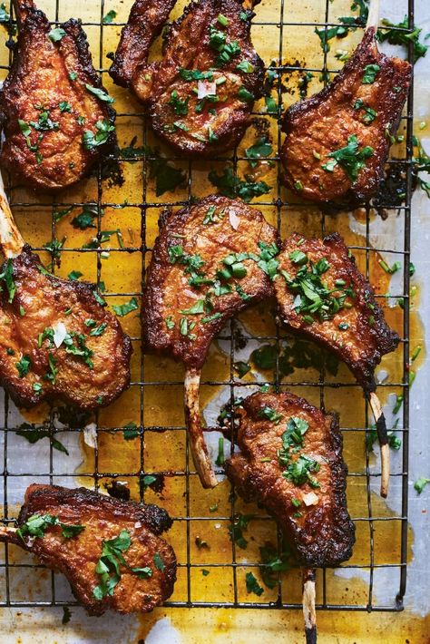 Spicy Lamb Chops Marinated in Garlic, Chilli & Garam Masala | Guest Recipes | Nigella's Recipes | Nigella Lawson Guest Recipes, Storing Spices, Cooking Photos, Lamb Curry, Slow Cooked Lamb, Lamb Dishes, Nigella Lawson, Lamb Chops, Food Experiences