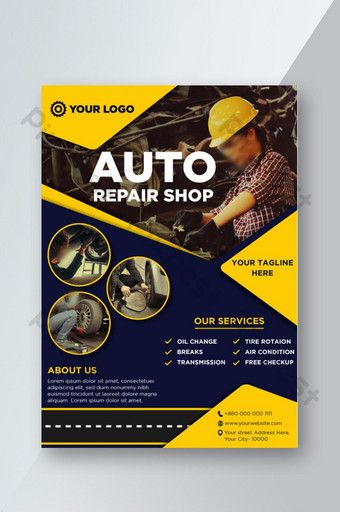 Auto Repair Shop Flyer#pikbest#templates Auto Repair Shop Marketing, School Spirit Ideas Pep Rally, Atelier Automobile, Grocery Flyer, Flyer Free, Car Workshop, Auto Mechanic, Auto Shop, Car Repair Service