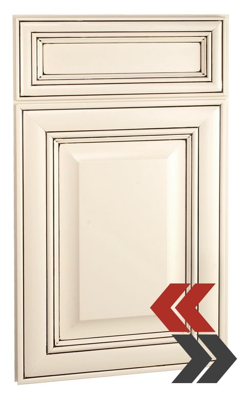 Springfield Maple Antique White Chocolate Glaze Cabinets | Cabinets.com Glaze Cabinets, Framed Cabinets, Creamy White Paint, White Chocolate Glaze, Online Kitchen Cabinets, Door Images, Framed Cabinet, Maple Cabinets, Raised Panel Doors