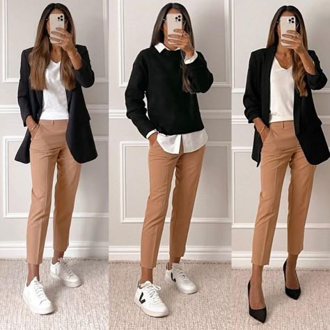 Smart Casual Women, Casual Work Outfits Women, Smart Casual Work Outfit, Office Casual Outfit, Office Outfits Women, Business Casual Outfits For Work, Mode Casual, Stylish Work Outfits, Brown Pants