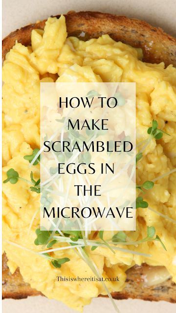 Microwave Eggs In A Cup, Good Scrambled Eggs, Scrambled Eggs In The Microwave, Microwave Scrambled Eggs, Eggs In The Microwave, Microwave Cooking Recipes, Perfect Scrambled Eggs, Egg Bakes, Microwave Mug Recipes