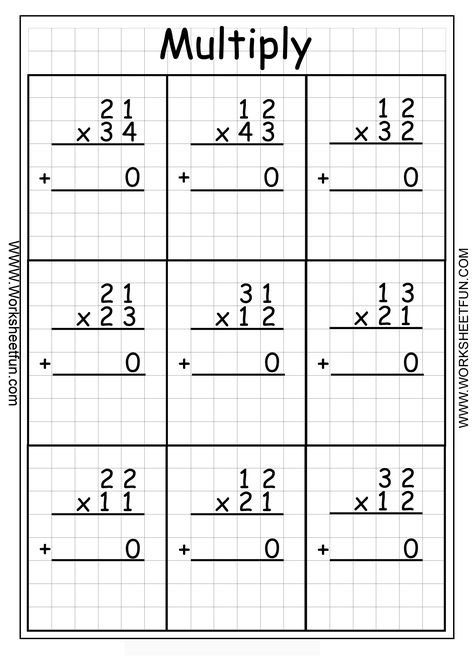 Multiply 2 digit by 2 digit - 30 Worksheets Two Digit Multiplication, Double Digit Multiplication, Multiplication Worksheet, Multi Digit Multiplication, Free Printable Math Worksheets, Maths Worksheets, Multiplication Practice, Mathematics Worksheets, Experimental Design