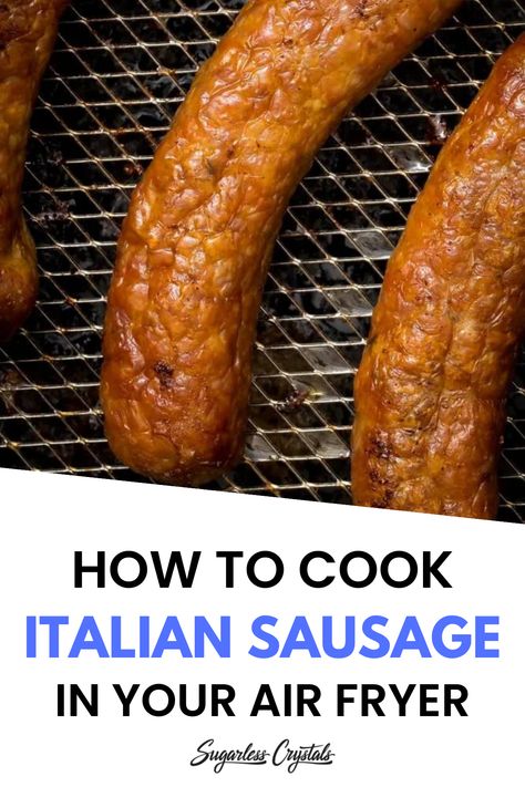 Elevate your dinner with our delicious Italian sausage recipe! Whether you're craving a classic Italian sausage and peppers dish or a healthier twist with veggies, our air fryer recipes have got you covered. Try our mouthwatering air fryer Italian sausage recipe, add peppers with onions for a flavorful and effortless meal. Discover the perfect air fryer time for Italian sausage recipes and enjoy a quick and tasty dinner that will transport your taste buds to Italy! Air Fryer Italian Sausage, Air Fryer Sausage, Italian Sausage Recipe, Italian Sausage And Peppers, Sausage Ingredients, Air Fryer Baked Potato, Family Dinner Night, Air Fryer Pork Chops, Best Sausage