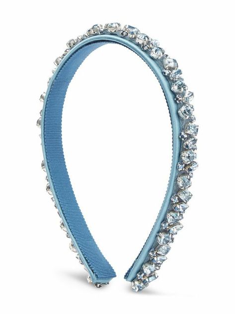 Embellished Headband, Designer Hair Accessories, Designer Headbands, Luxury Hair Accessories, Blue Headband, Diamond Tiara, Jeweled Headband, Jennifer Behr, Chanel Earrings