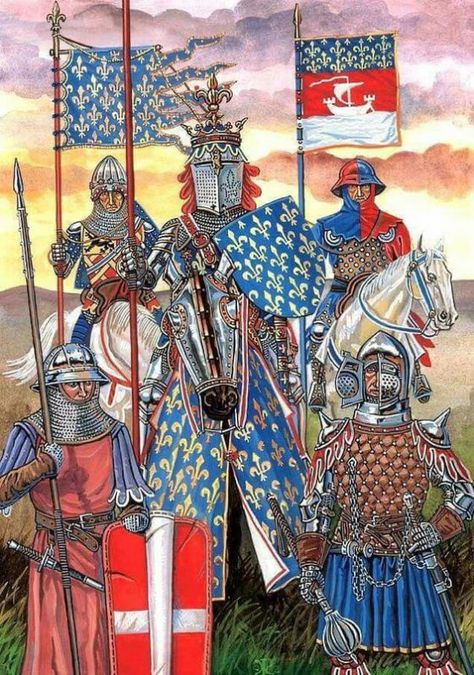 The French Crusaders’ Victories Came From Their High Admiration of Honor and Bravery - Nobility and Analogous Traditional Elites French Knight, English Knights, Medieval France, Medieval Drawings, Century Armor, Historical Warriors, Medieval Knights, Medieval Ages, Ancient Warfare