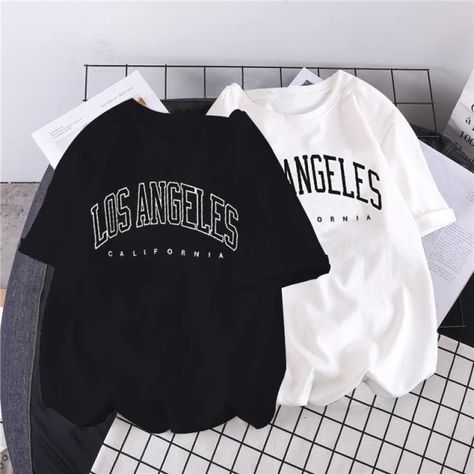 Los Angeles Fashion Short Sleeve Tshirt USA Letter Print Women Graphic T Shirt Summer Y2k Top Casual Oversized T Shirt Oversized Tee Outfit, Oversize Tshirt Outfits, Los Angeles Shirt, Y2k Top, Women Graphic, Los Angeles Fashion, Modest Dresses Casual, Los Angeles Style, Tee Outfit