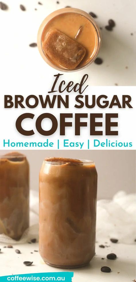 Iced Coffee With Espresso Recipe, Espresso Ice Cubes, Easy At Home Espresso Drinks, Iced Coffee Ice Cubes, Drinks With Coffee Ice Cubes, Coffee Recipes At Home Easy Videos, Coffee Ice Cubes Drinks, Iced Coffee Cubes, Brownsugar Iced Coffee