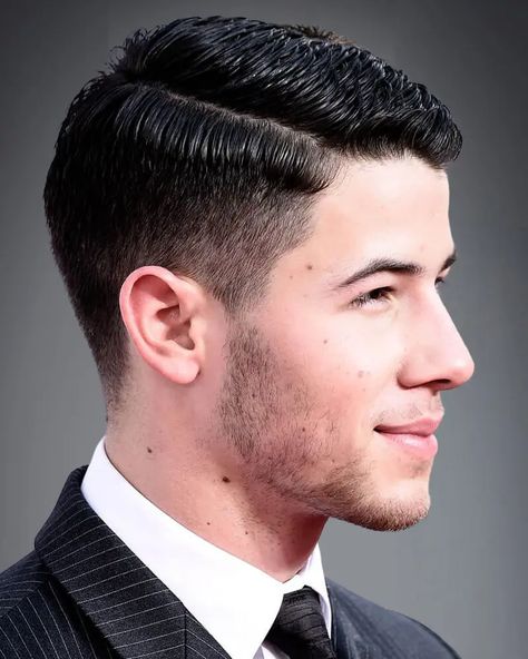 Top 5 Comb Over Fade Haircuts For Men: 2023 Edition Nick Jonas Haircut, Low Fade Comb Over, Vintage Hairstyles For Men, Comb Over Fade Haircut, Braids With Fade, Comb Over Fade, Side Part Hairstyles, Old Hairstyles, Low Fade