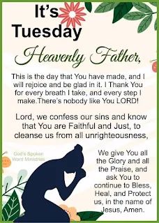 Daily Dose To A Blessed Life: Tuesday July 9th 2024 🙏🏾 Read James 5 🙏�🏾 Prayer and confession 🙏🏾 Tuesday Night Prayer, Tuesday Blessings Scripture, Tuesday Blessings Mornings, Tuesday Prayer, Blessed Tuesday, Easter Scriptures, Tuesday Blessings, Motivational Scriptures, Prayer For Health