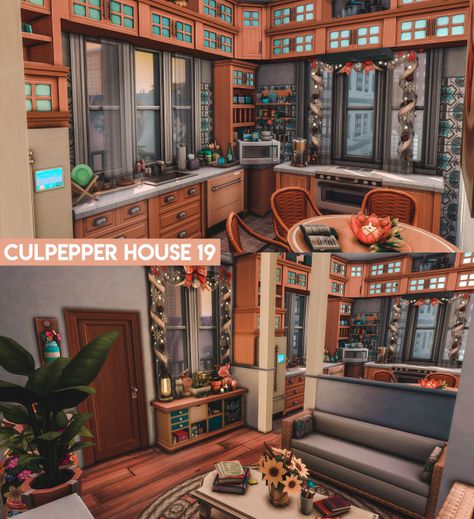 Culpepper House, Sims 4 House Building, Sims House Plans, Sims 4 Mods Clothes, Sims 4 Build, Sims 4 Houses, Sims House, The Sims4, Sims 4 Custom Content