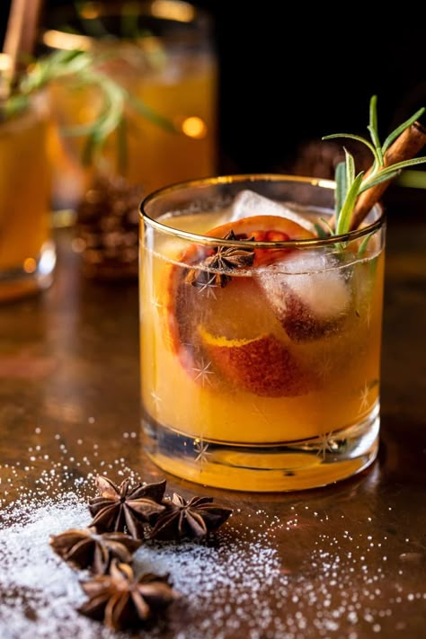 Spiced Honey Bourbon Old Fashioned | halfbakedharvest.com Bourbon Old Fashioned, Spiced Honey, Honey Simple Syrup, Honey Bourbon, Boozy Drinks, Bourbon Cocktails, Fall Cocktails, Cocktail Drinks Recipes, Half Baked Harvest