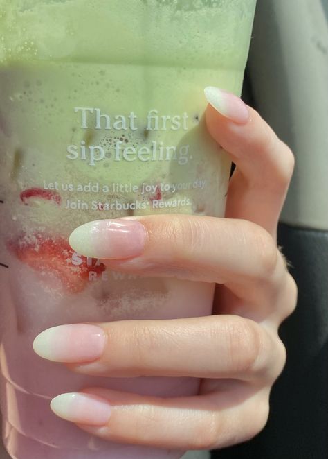 Light Green And Pink Nails, Sage And Pink Nails, Sage Green And Pink Nails, Pink Green Nails, Nails Sage Green, Blush Pink Nails, Inspo Hair, 2024 Nails, Green Tips