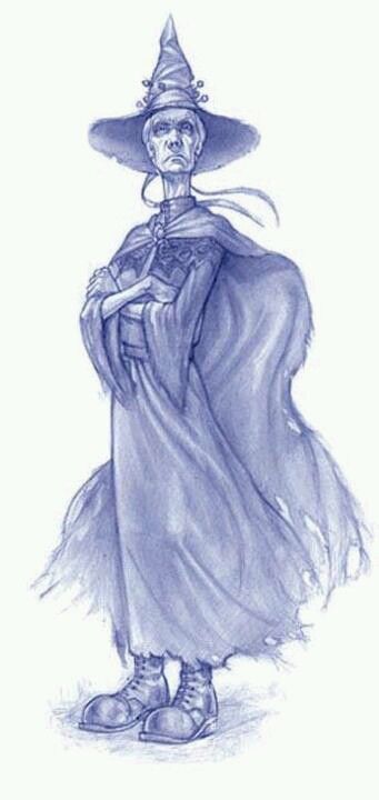 Granny Weatherwax - quite a good illustration, if she was frowning more Discworld Witches, Paul Kidby, Terry Pratchett Books, Discworld Books, Wyrd Sisters, The Colour Of Magic, Terry Pratchett Discworld, Terry Pratchett, Color Magic