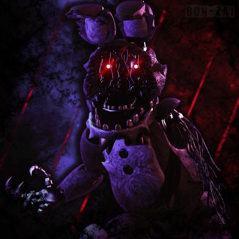 Fnaf Bonnie, Withered Bonnie, Fnaf 2, Toy Bonnie, Horror Pictures, Scott Cawthon, Fnaf Sister Location, Werewolf Art, Fnaf Funny