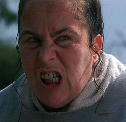 Ve Neill Make up Artist- Matilda Matilda Miss Trunchbull, Matilda Characters, Matilda 1996, Matilda Movie, Miss Trunchbull, Theatrical Makeup, Hunger Games Series, School Principal, 90s Movies