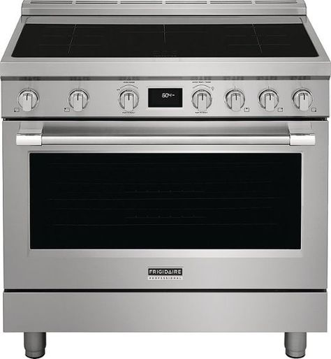 Frigidaire Professional 4.4 Cu. Ft. Freestanding Oven Induction Fan Convection Range Stainless Steel PCFI3670AF - Best Buy Freestanding Oven, Frigidaire Professional, Convection Range, Induction Range, Appliances Design, Induction Heating, Baking Muffins, Cooking Temperatures, Food Out