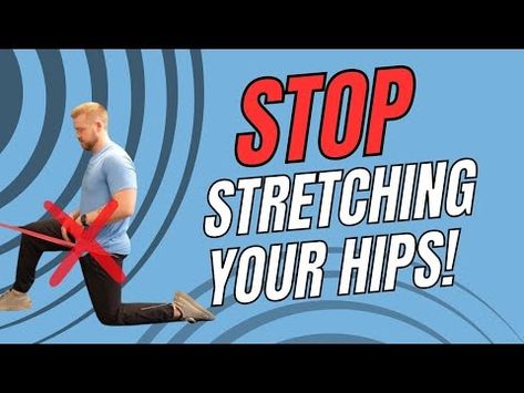 (3) STOP Stretching your TIGHT Hip Flexors - Do this instead! - YouTube Hip Flexor Stretch For Pain, Tight Hips Stretches, Hip Flexor Exercises, Hip Exercises, Hip Flexor Stretch, Tight Hip Flexors, Hip Stretches, Hip Flexors, Tight Hips