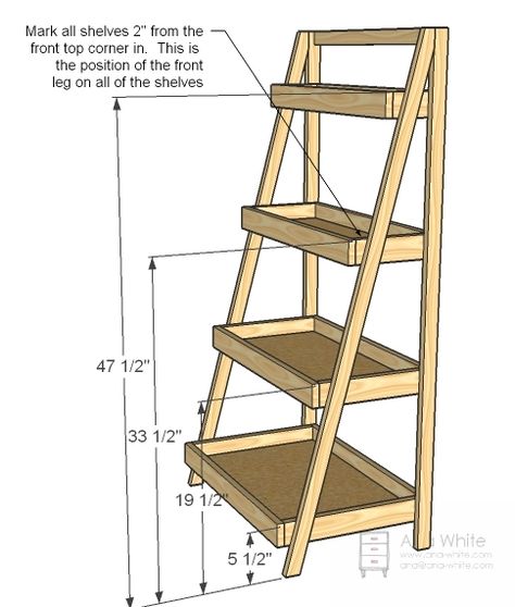 Diy Ladder Shelf, Ladder Shelf Diy, Diy Muebles Ideas, Diy Regal, Diy Ladder, Storage Tower, Wooden Ladder, Ladder Shelf, Diy Simple