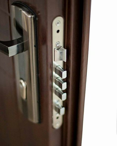 Main Door Lock Design, Door Lock Design, Main Door Lock, Door Safety Lock, Main Door Handle, Modern Gate, Metal Doors Design, Door Handle Design, Vault Doors