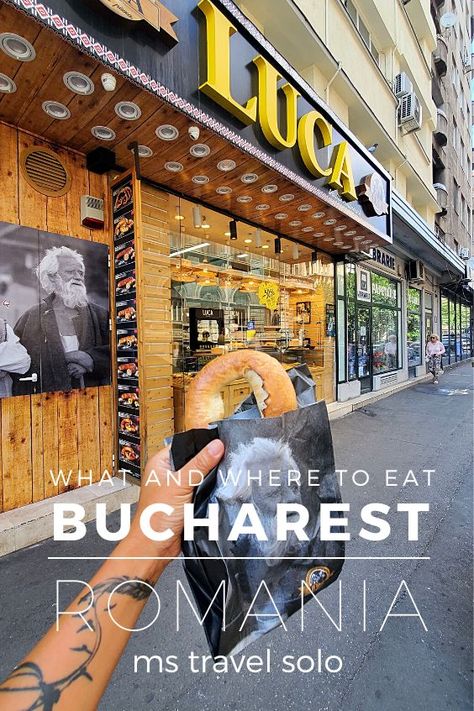 Want to try Romanian traditional food and street food? Check out my list of 25 best Bucharest food and learn where and what to eat in Bucharest Romania. And don’t forget to pin it on your Pinterest board! #bucharestfood #foodinbucharest #whattoeatinbucharest #mstravelsolo Things To Do In Bucharest Romania, Bucharest Romania Aesthetic, Bucharest Food, Bucharest Aesthetic, Romania Food, Things To Do In Mexico, Romania Bucharest, Visit Romania, Romania Travel