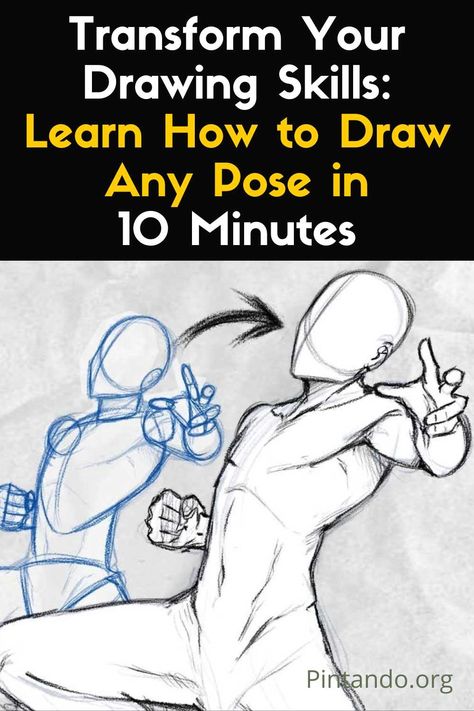 Welcome to our post on drawing poses like a pro! Today, we're going to be discussing a step-by-step tutorial on how to construct and draw poses with ease. Whether you're a beginner or a seasoned artist, this tutorial will be helpful in achieving anatomically correct poses. Our expert, Marcel, will be sharing tips and tricks on how to simplify the body, avoid common mistakes, and tackle harder poses. Let's dive in and learn how to draw poses like a Master! When it comes to drawing poses, it's... Character Drawing Tutorial Step By Step, Learn To Draw Anatomy, How To Gesture Draw, How To Draw Faster, Learning Anatomy Drawing, Beginner Drawing Lessons Step By Step, How To Draw Poses Step By Step, Body Drawing Tutorial Step By Step, How To Sketch A Body Step By Step