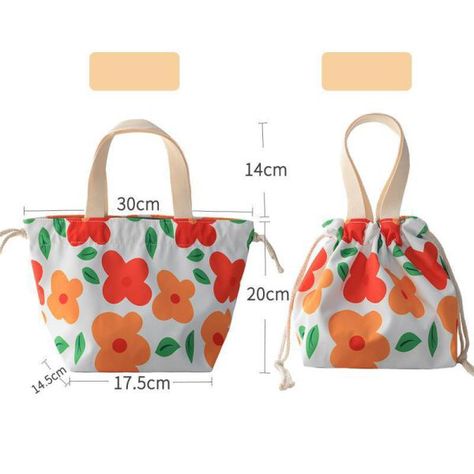 Foldable Bag Design, Drawstring Tote Bag, Korean Bag, Sewing Handbag, Sac Diy, Japanese Bag, Foldable Bag, Everyday Tote Bag, Diy Bag Designs