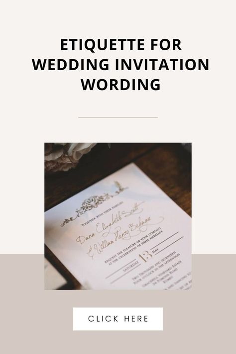 Standard Etiquette For Wedding Invitation Wording Dress Code Invitation, Sample Wedding Invitation, Wedding Invitation Wording Examples, Sample Wedding Invitation Wording, Diy Wedding Invitations Templates, Wedding Invitation Etiquette, Wedding Invitation Samples, Modern Minimalist Wedding, Minimalist Wedding Invitations