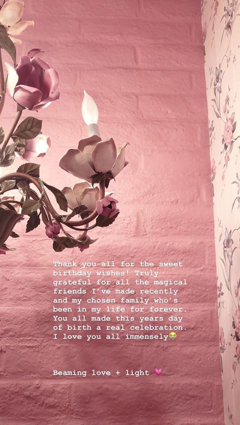 Melanie’s Instagram Story 💖 Thanks For The Birthday Wishes Instagram, Melanie Martinez Aesthetic Pink, Birthday Thank You Message Instagram, Birthday Caption For Sister, Melanie Martinez Instagram, Happy Birthday Didi, Melanie Martinez Aesthetic, Happy Birthday Captions, Birthday Quotes Bff