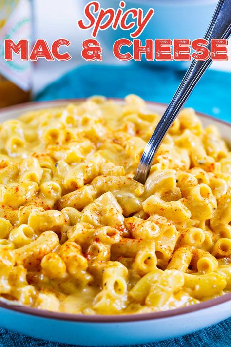 Spicy Mac and Cheese recipe. Spicy Mac And Cheese Crockpot, Spicy Baked Mac And Cheese, Spicy Chicken Mac And Cheese, Spicy Macaroni And Cheese, Spicy Mac And Cheese Recipe, Spicy Mac N Cheese, Mac N Cheese Crockpot, Honey Pepper Chicken, Crockpot Mac N Cheese Recipe