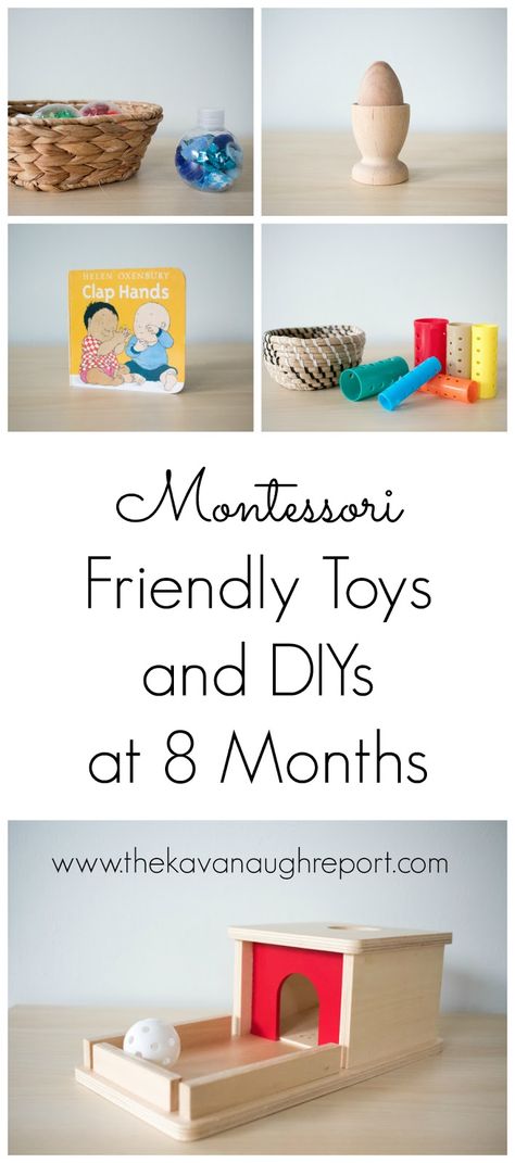 8 Month Old Toys, Montessori Activities Baby, Perlengkapan Bayi Diy, Crafts By Month, Diy Montessori Toys, Month Ideas, Montessori Diy, Baby Montessori, Baby Toys Diy