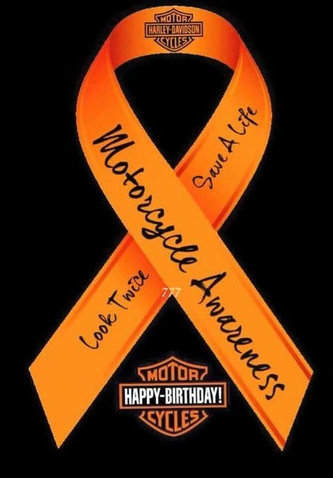 motorcycle awareness ribbon Motorcycle Awareness, Happy Birthday Motorcycle, Harley Davidson Night Train, Harley Davidson Crafts, Harley Davidson Quotes, Harley Davidson Artwork, Harley Davidson Wallpaper, Harley Davidson Iron 883, Harley Davidson V Rod