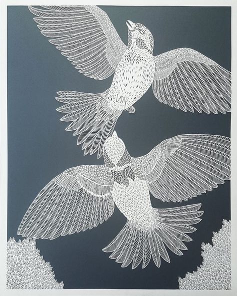 Papercut Illustration, Paper Cut Artists, Papercut Art, Paper Carving, Paper Sculptures, Colossal Art, Kunst Inspiration, Paper Lace, Torn Paper