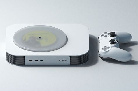 This PlayStation 6 concept is a minimalistic gaming console Sony could design in the near future Console Concept, Game Console Design, Playstation Consoles, Portable Display, Tech Gadget, Cool New Gadgets, Retro Games, Encouraging Quotes, Disk Drive