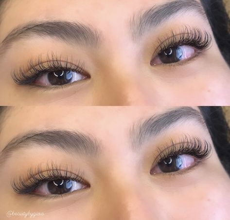 Lash Extensions Styles Natural Asian, Asian Classic Lash Extensions, Classic Lashes Asian Eyes, Best Eyelash Extensions For Almond Eyes, Wispy Lash Extensions Asian Eyes, Wispy Hybrid Lash Extensions Asian Eyes, Anime Lash Extensions Styles, Classical Lash Extensions, Asian Eyelashes Extensions