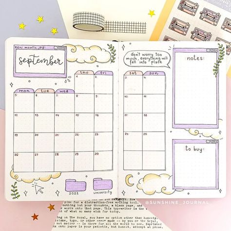 Calendar Spread Bullet Journal, May Bujo Spread, Bujo Calendar Spread, Calendar Journal Ideas, Grid Journal Ideas, Monthly Bujo Spread, Journal Calendar Ideas, Bujo Spread Ideas, Monthly Spread Bullet Journal