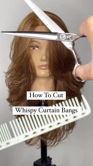 Light Bangs Wispy With Curtain Bangs, Fringe For Medium Length Hair, Curtain Bangs Sectioning, Wispy Face Framing Bangs Side Part, Curtain Bangs Eyebrow Length, Long Layered Wavy Hair With Curtain Bangs, Curtain Bangs Layers Curly Hair, Butterfly Haircut Vs Curtain Bangs, Curtain Bangs With Layers Tutorial