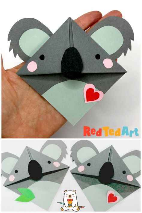 Koala Art For Kids, Koala Activities For Kids, Koala Craft Preschool, Australian Crafts For Kids, Koala Activities, Koala Kids Craft, Koala Craft For Kids, Koala Crafts, Koala Bookmark