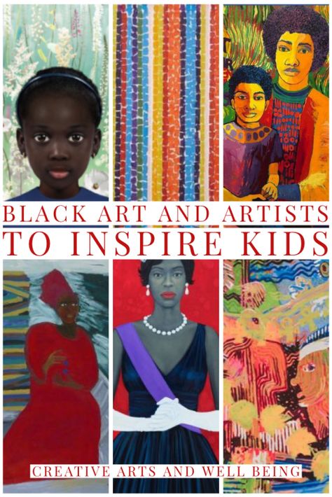 Black Art History, Black Art For Kids, African American Artists For Kids, Black American Art, Black Artists For Kids, Famous Collage Artists, Famous Collage, African Art For Kids, African Art Projects